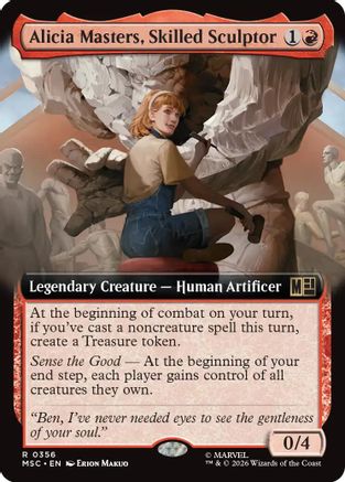 Alicia Masters, Skilled Sculptor (Extended Art) [MSC 356]  Foil