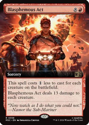 Blasphemous Act (Extended Art) [MSC 358]