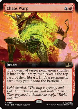 Chaos Warp (Extended Art) [MSC 359]  Foil