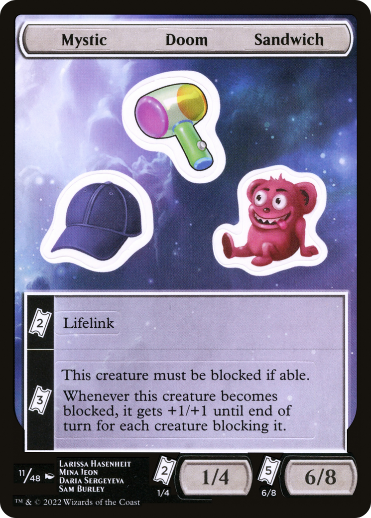 {C} Mystic Doom Sandwich [Unfinity Stickers][SUNF 011]