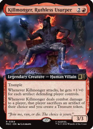 Killmonger, Ruthless Usurper (Extended Art) [MSC 364]  Foil
