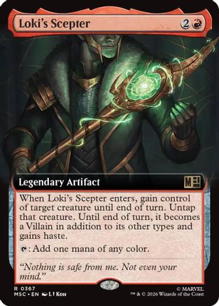 Loki's Scepter (Extended Art) [MSC 367]  Foil