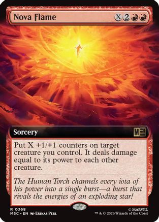 Nova Flame (Extended Art) [MSC 368]  Foil