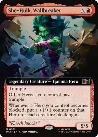 She-Hulk, Wallbreaker (Extended Art) [MSC 372]