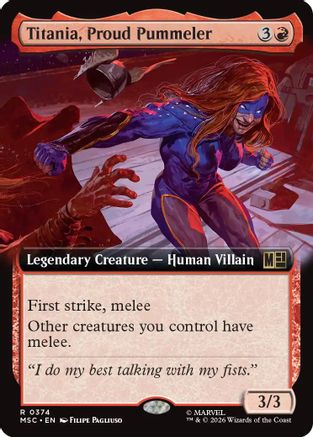 Titania, Proud Pummeler (Extended Art) [MSC 374]  Foil