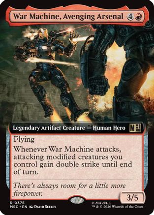 War Machine, Avenging Arsenal (Extended Art) [MSC 375]  Foil