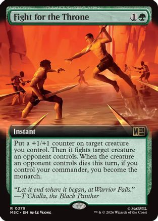 Fight for the Throne (Extended Art) [MSC 379]  Foil