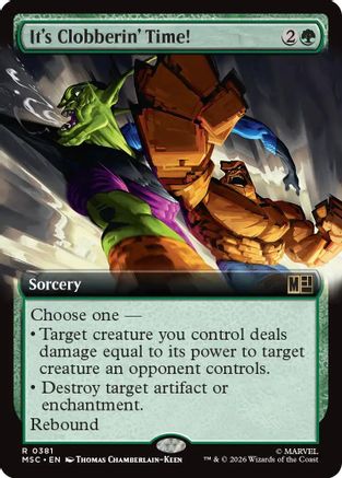 It's Clobberin' Time! (Extended Art) [MSC 381]  Foil