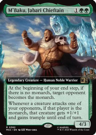 M'Baku, Jabari Chieftain (Extended Art) [MSC 382]  Foil