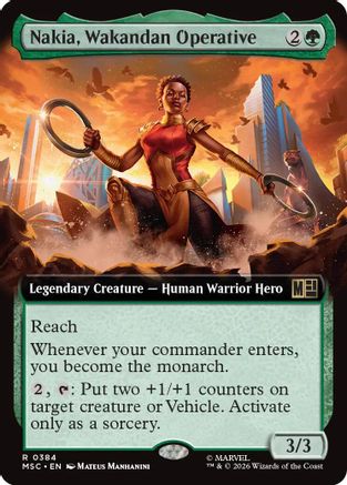 Nakia, Wakandan Operative (Extended Art) [MSC 384]  Foil