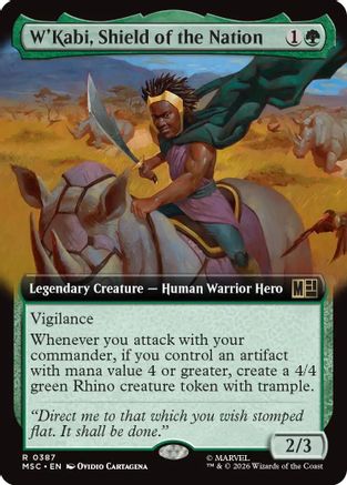 W'Kabi, Shield of the Nation (Extended Art) [MSC 387]  Foil