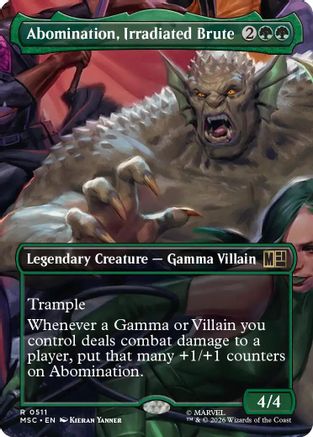 Abomination, Irradiated Brute (Borderless) [MSC 511]  Foil