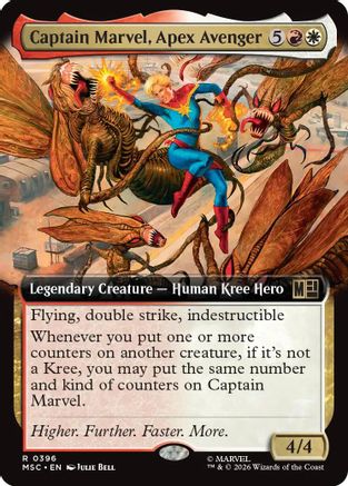 Captain Marvel, Apex Avenger (Extended Art) [MSC 396]  Foil