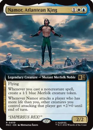 Namor, Atlantean King (Extended Art) [MSC 409]  Foil