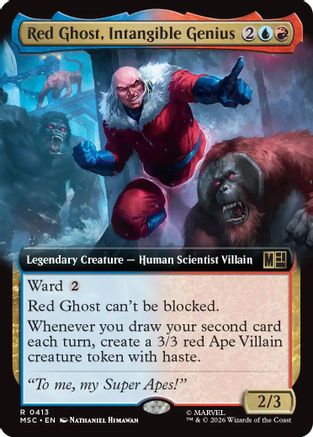 Red Ghost, Intangible Genius (Extended Art) [MSC 413]  Foil