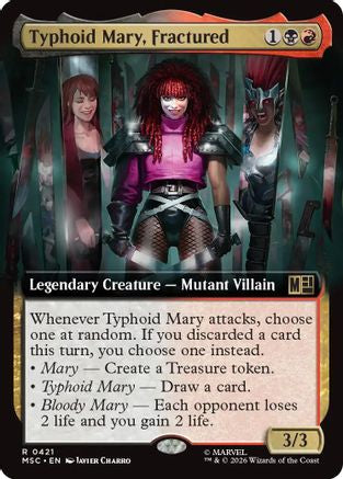 Typhoid Mary, Fractured (Extended Art) [MSC 421]  Foil