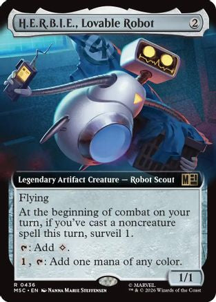 H.E.R.B.I.E., Lovable Robot (Extended Art) [MSC 436]