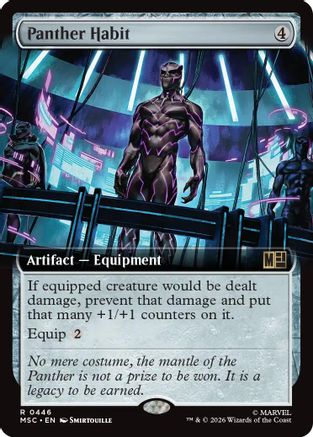 Panther Habit (Extended Art) [MSC 446]  Foil