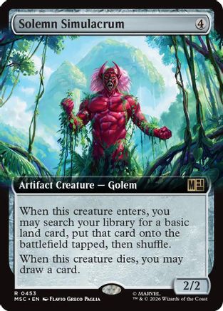 Solemn Simulacrum (Extended Art) [MSC 453]  Foil