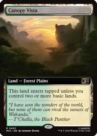 Canopy Vista (Extended Art) [MSC 462]  Foil