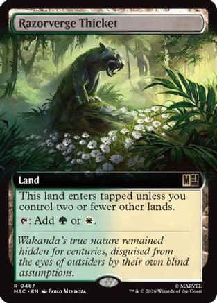 Razorverge Thicket (Extended Art) [MSC 487]