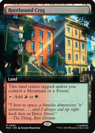Rootbound Crag (Extended Art) [MSC 489]