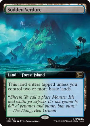 Sodden Verdure (Extended Art) [MSC 494]  Foil