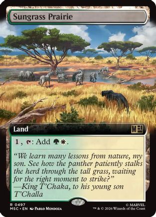 Sungrass Prairie (Extended Art) [MSC 497]  Foil