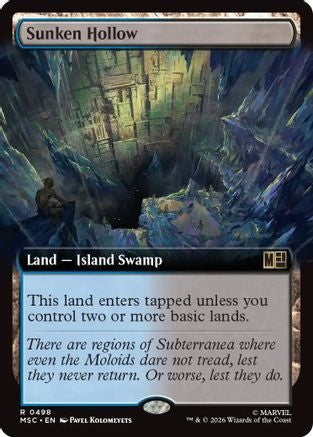 Sunken Hollow (Extended Art) [MSC 498]  Foil