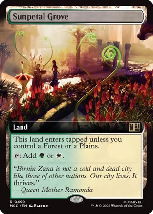 Sunpetal Grove (Extended Art) [MSC 499]  Foil