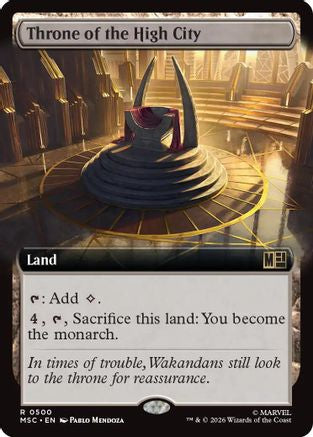 Throne of the High City (Extended Art) [MSC 500]  Foil