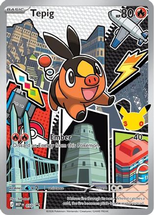 [PKM] Tepig - 050 - 50/null [ME: Mega Evolution Promo] Holofoil