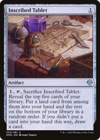 {C} Inscribed Tablet [Dominaria United][DMU 232]