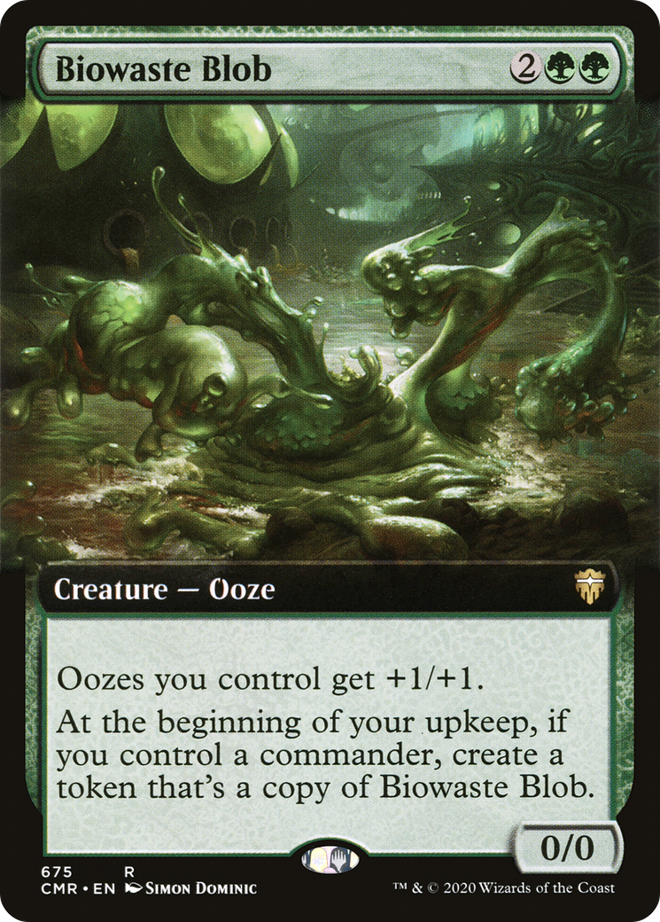 {R} Biowaste Blob (Extended Art) [Commander Legends][CMR 675]
