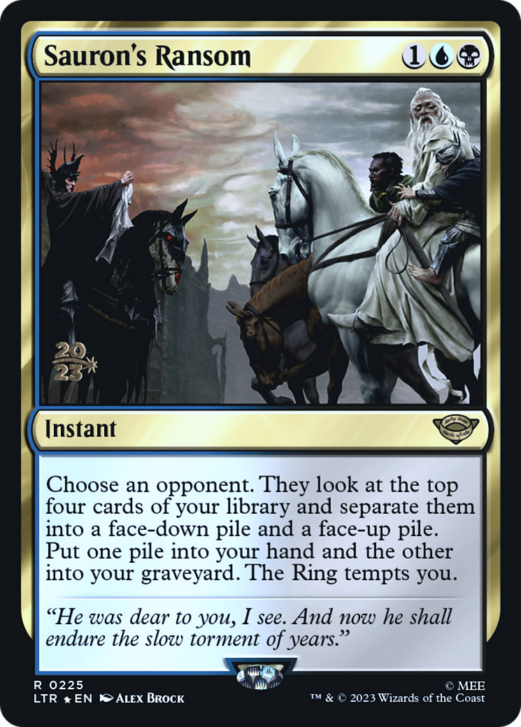 {R} Sauron's Ransom [The Lord of the Rings: Tales of Middle-Earth Prerelease Promos][PR LTR 225]