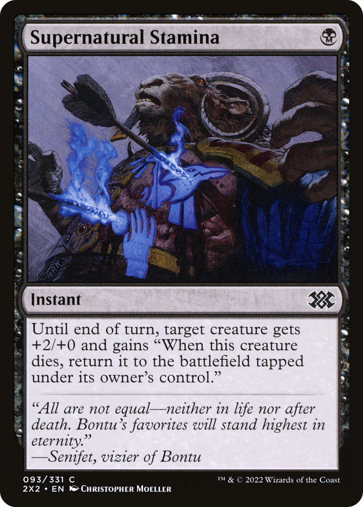 {C} Supernatural Stamina [Double Masters 2022][2X2 093]
