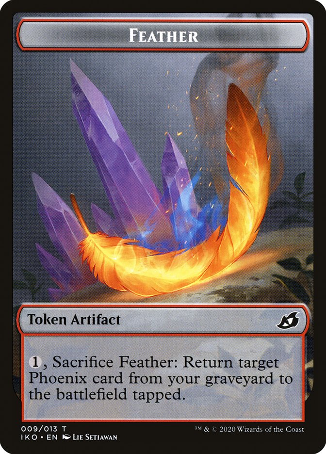 {T} Feather Token [Ikoria: Lair of Behemoths Tokens][TIKO 009]