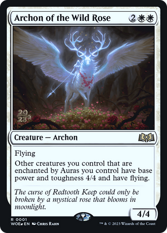 {@R} Archon of the Wild Rose [Wilds of Eldraine Prerelease Promos][PR WOE 001]