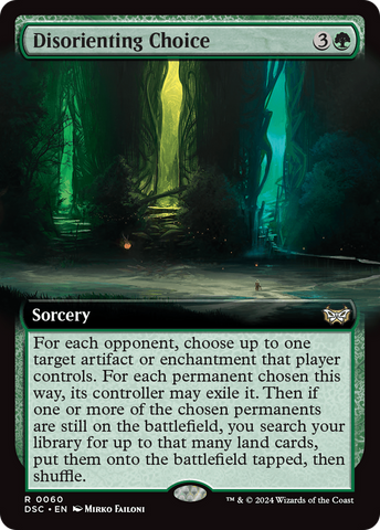 {R} Disorienting Choice (Extended Art) [Duskmourn: House of Horror Commander][DSC 060]