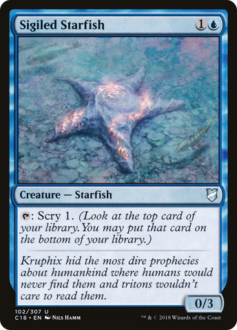 {C} Sigiled Starfish [Commander 2018][C18 102]