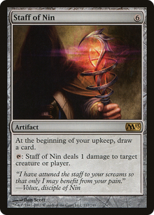 {R} Staff of Nin [Magic 2013][M13 217] - Misty Mountain Games