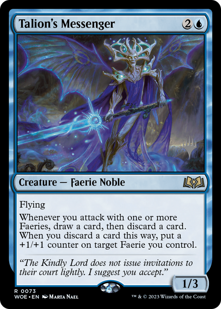 {@R} Talion's Messenger (Promo Pack) [Wilds of Eldraine Promos][PP WOE 073]