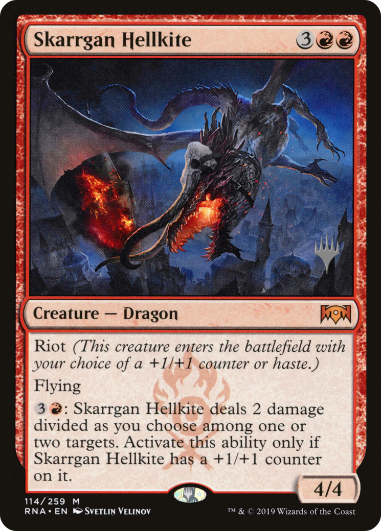 {R} Skarrgan Hellkite (Promo Pack) [Ravnica Allegiance Promos][PP RNA 114] - Misty Mountain Games