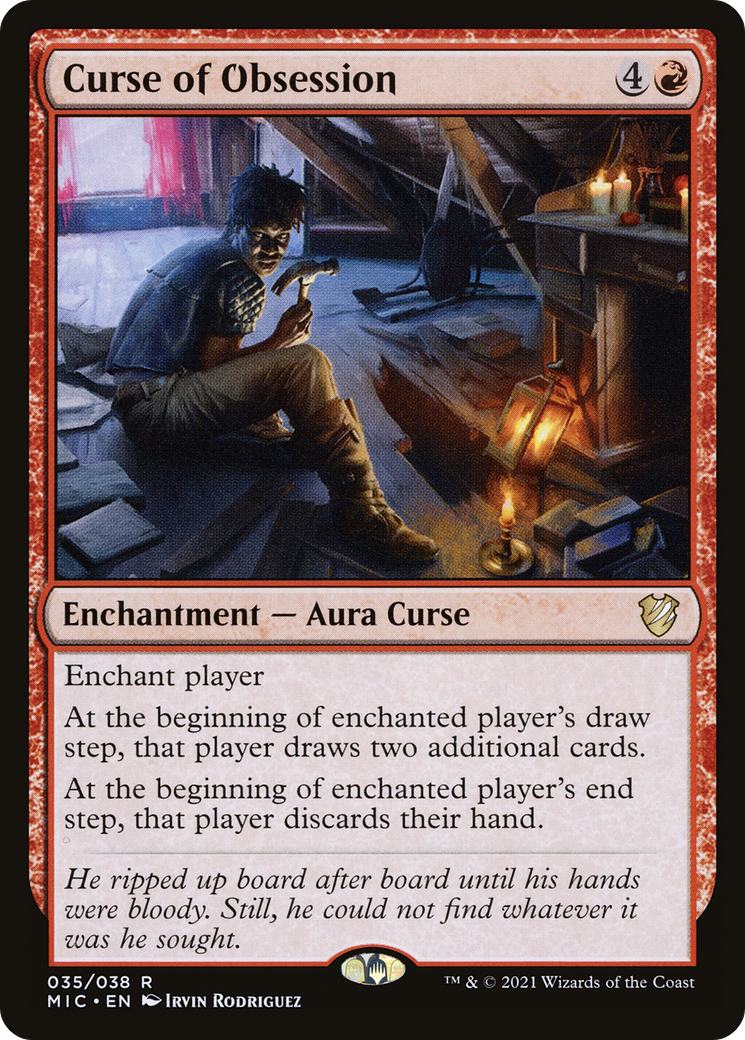 {R} Curse of Obsession [Innistrad: Midnight Hunt Commander][MIC 035]