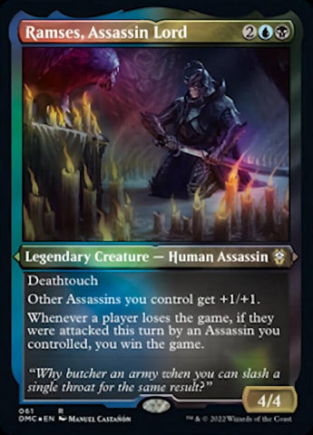 {R} Ramses, Assassin Lord (Foil Etched) [Dominaria United Commander][DMC 061]
