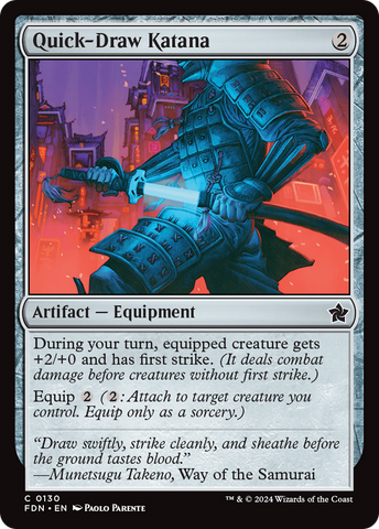 {@C} Quick-Draw Katana [Foundations][FDN 130]