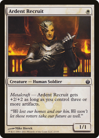 {C} Ardent Recruit [Mirrodin Besieged][MBS 002]
