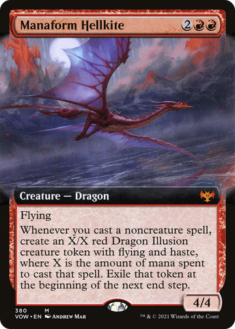 {R} Manaform Hellkite (Extended Art) [Innistrad: Crimson Vow][VOW 380]