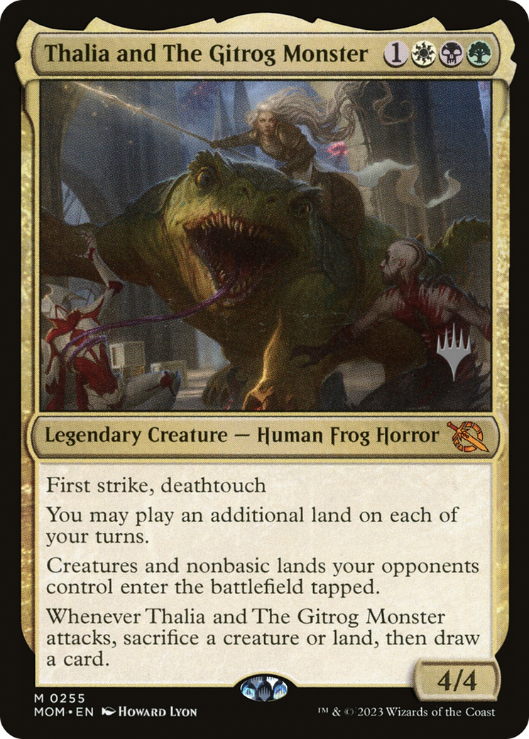 {R} Thalia and The Gitrog Monster (Promo Pack) [March of the Machine Promos][PP MOM 255]