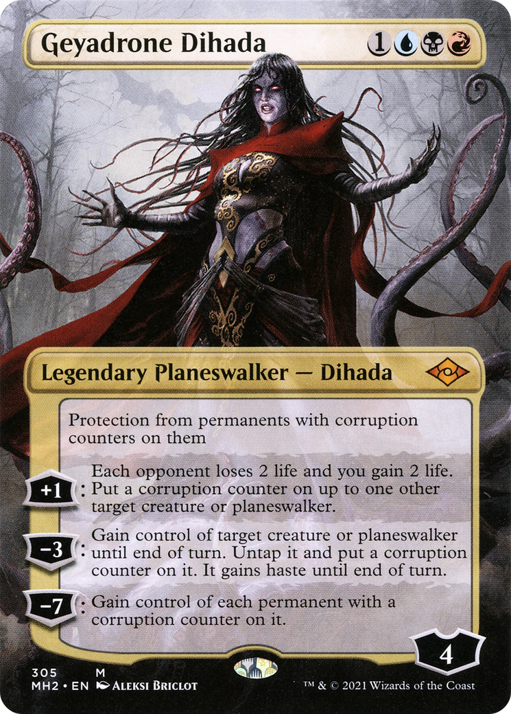 {R} Geyadrone Dihada (Borderless) (Foil) (Borderless) [Modern Horizons 2] [MH2 305]